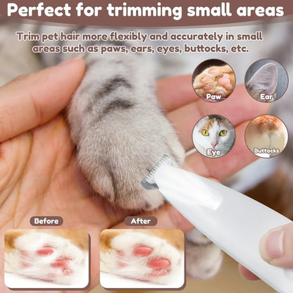 Pet Paw Trimmer With LED Light